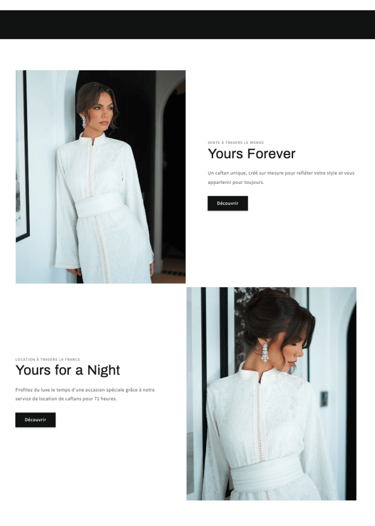 Dar Al Kaftan - Website design by 33 Genesis Road